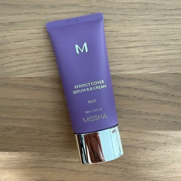 NWT Missha Perfect Cover Serum BB Cream in No. 27 Honey Beige - Picture 5 of 6